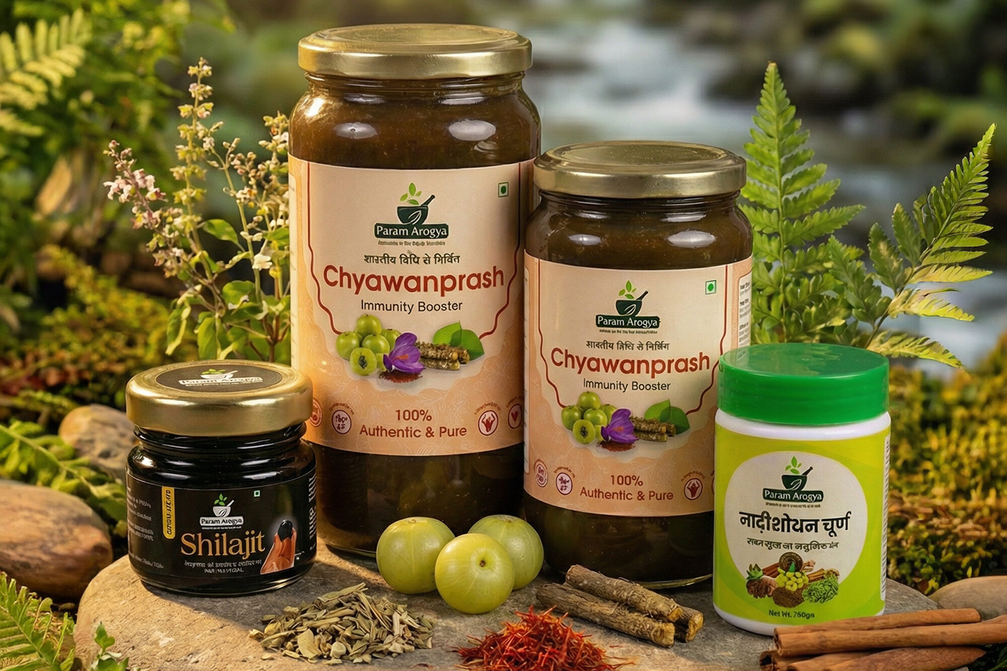 pure ingredients for Param Arogya products