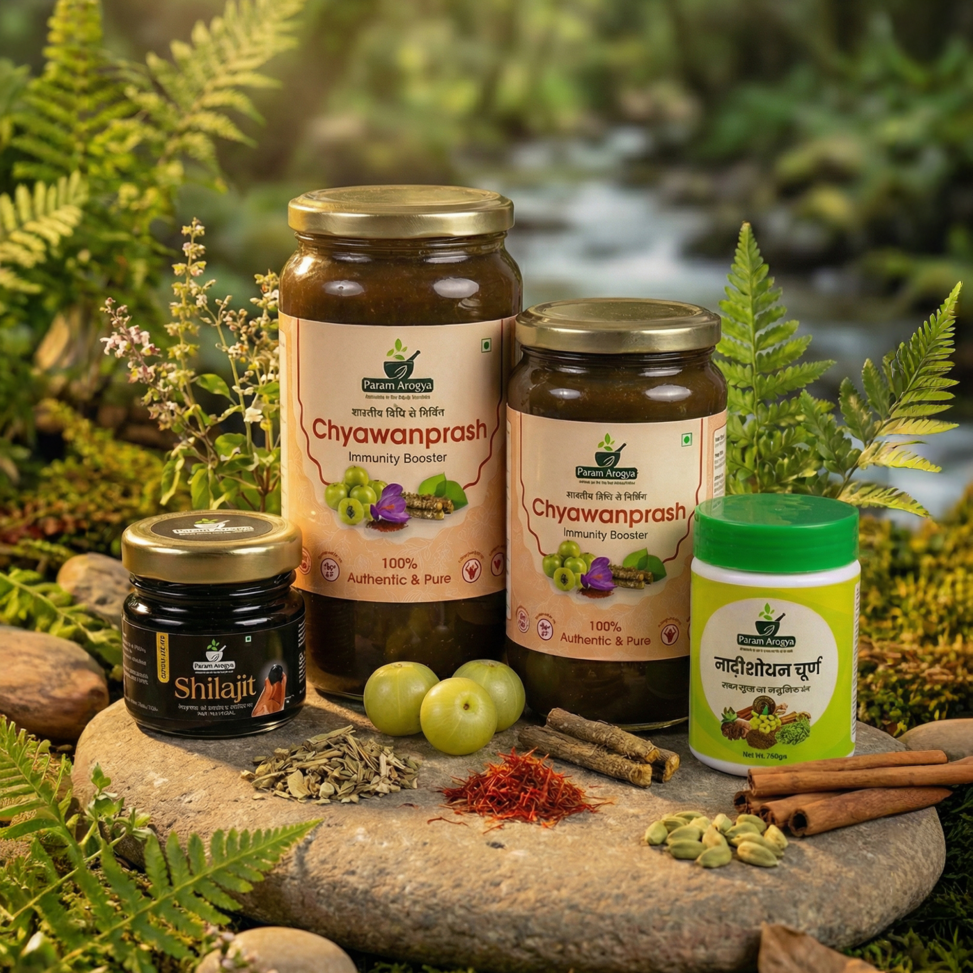 pure ingredients for Param Arogya products